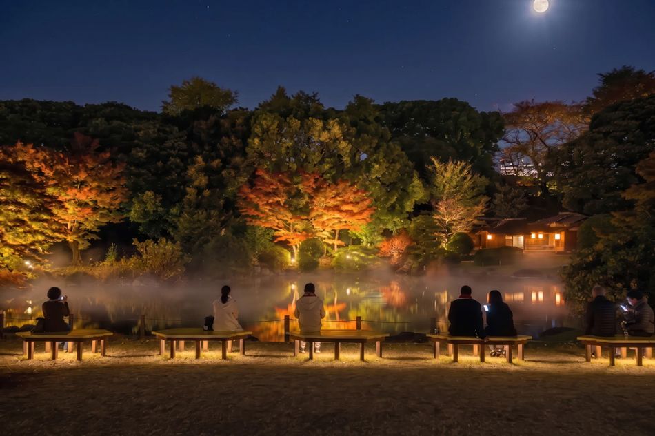 禅の世界で“脳がととのう”体験を。東京国立博物館の夜間庭園で紅葉とサウンドアートが響き合う「ZEN NIGHT TOKYO」開催中
