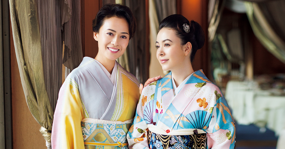 後藤久美子さん 華麗に母娘きもの共演！『きものSalon2018-19秋冬号』