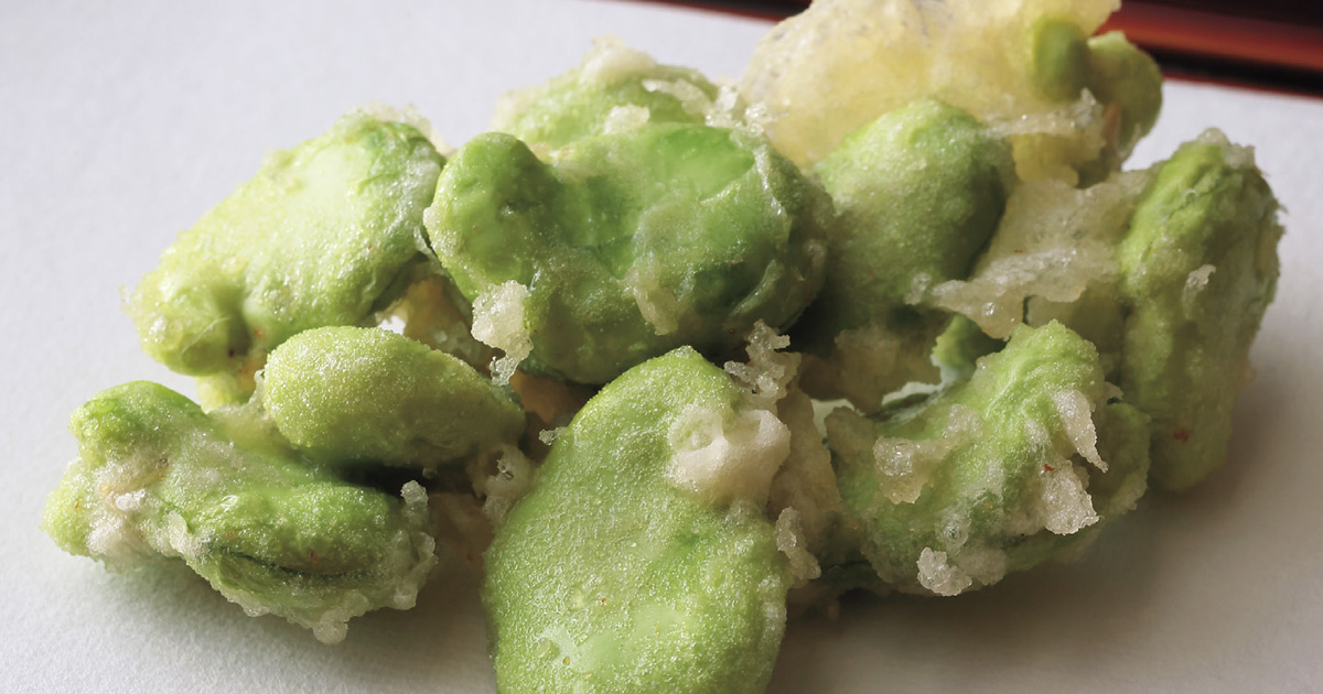 名店「てんぷら近藤」ご主人のそら豆のかき揚げレシピ