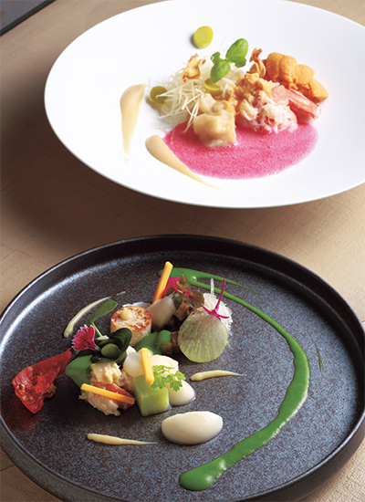 完全予約制のカウンターで堪能する野菜たっぷりの美食のフレンチ