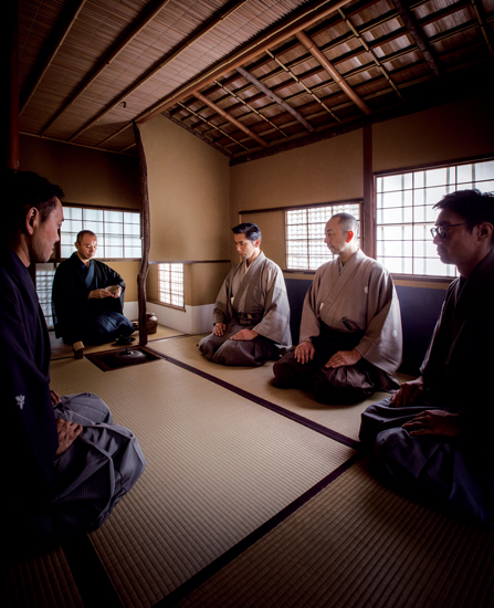 本木雅弘さん、細川護光さんをお迎えした新年の茶事。奈良国立博物館