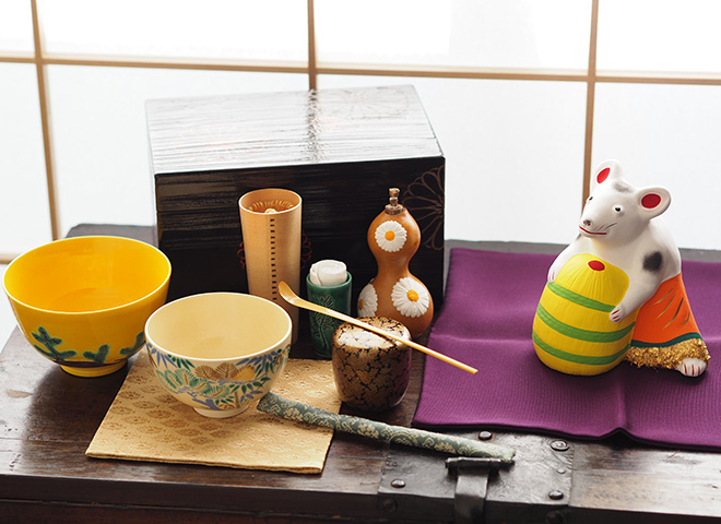 一年のはじまりのめでたいひと箱 ふくいひろこ「京都発 茶箱あそび