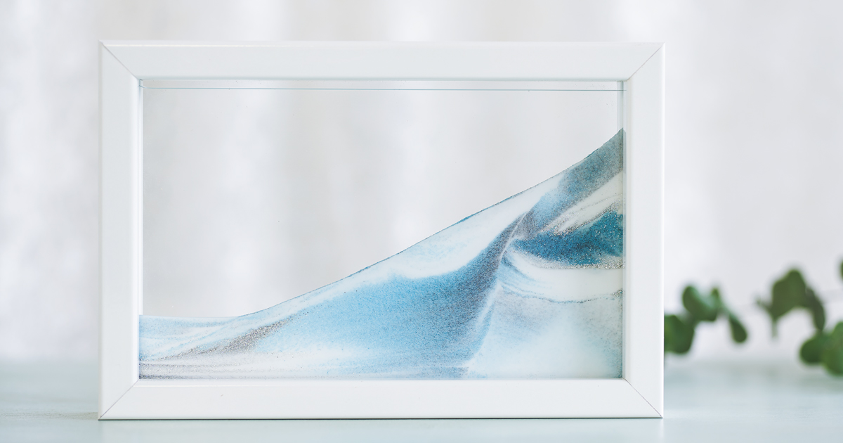 砂と水と空気が生み出す、神秘的な趣のアート「サンドピクチャー」