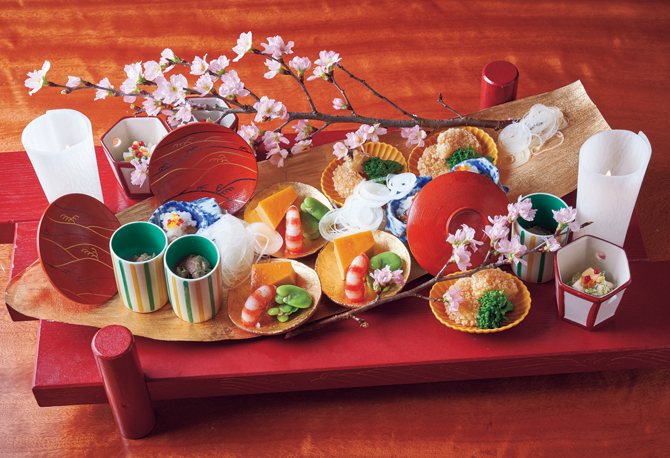 主人の想いを込めた八寸が卓上に花開く。福岡の気鋭の和食店「御料理