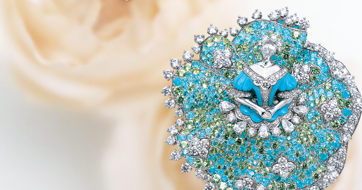 ヴァンクリーフ&アーペル ノベルティVENINIガラス製オーナメント2個組