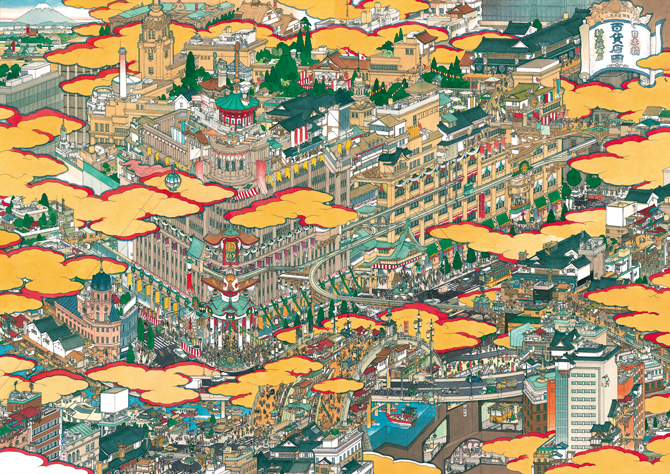 現代アートは語る】6月 山口 晃《百貨店圖 日本橋 新三越本店》過去