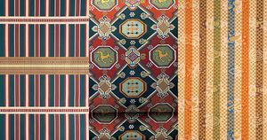 きものの文様【名物裂（めいぶつぎれ）文様】インドや東南アジアに由来する、茶の湯ゆかりの文様