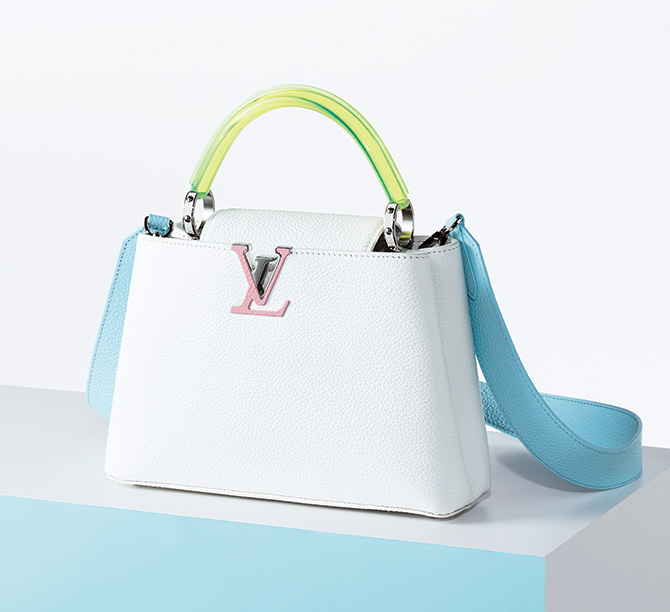 白とパステルカラーのバランスが洗練された、ルイ・ヴィトンの“きれい