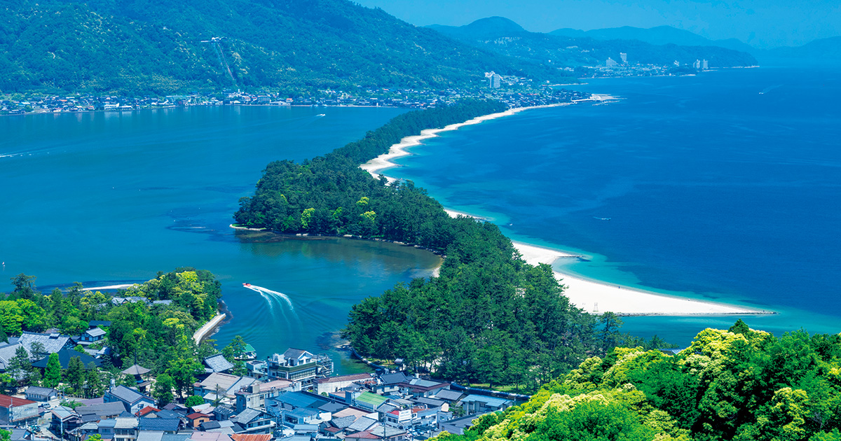 ふるさとの絶景【京都府】日本三景のひとつ、天橋立。逆さに見ると龍が