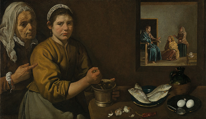 名画を巡る30日】『マルタとマリアの家のキリスト』―世界初「ロンドン・