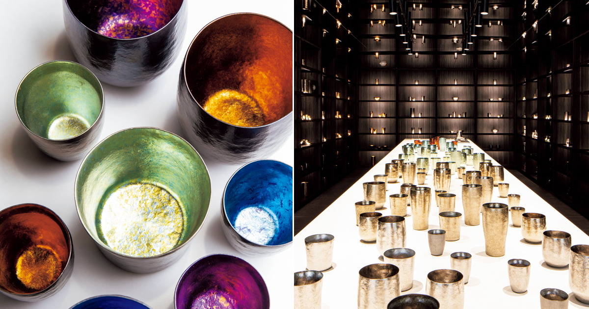 虹色に煌めくピュアチタンの器と出合う「SUSgallery」旗艦店が青山に