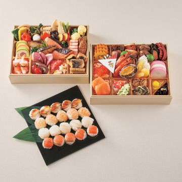 【早割5％OFF】和二段おせちと彩り手まり寿司