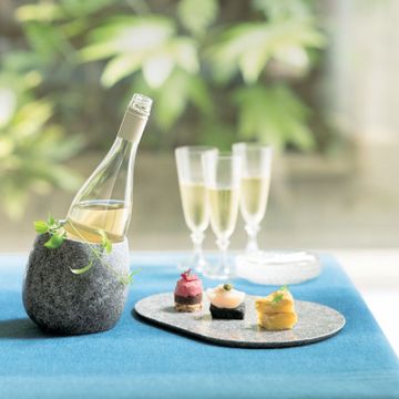 庵治石テーブルウェア（ボトルクーラー＆プレート）